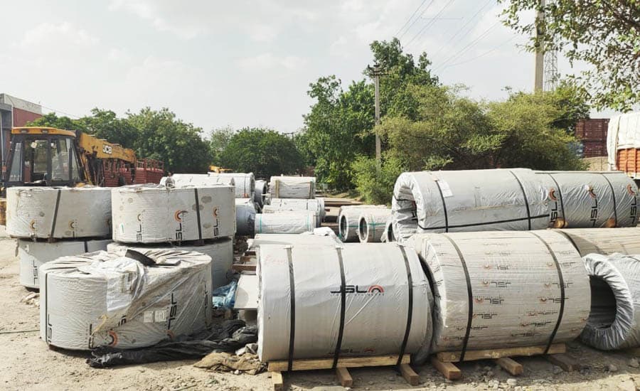 Jindal Stainless coils, Coil yard